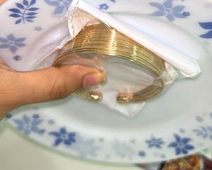 Gold-Plated Bangle-Style Cuff Bracelet🎀🎀