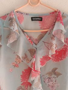 Long Bell Sleeves Top