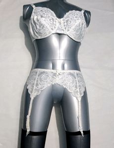 Vintage White Lace Garter Belt ONLY