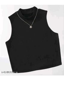 Sleeveless Black Top