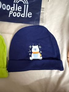 Doodle Poodle Interlock Cotton Caps