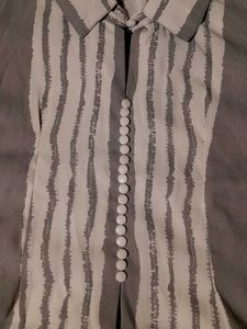 Striped Grey Top