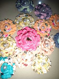 Handmade Fabric Loose Flower 02