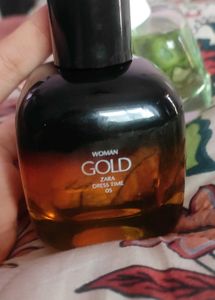 Zara Perfume Women Gold Dress Time
