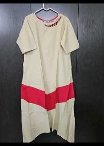 Embroidered A-line Dress