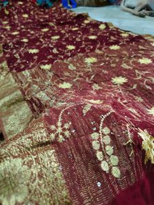 Pure Georgette Beautiful 😍 Saree