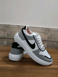 Nike Inspired Gray & White Sneakers
