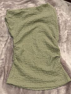 Sage Green one shoulder Top