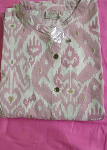 Pink Ikat Button-Down Shirt
