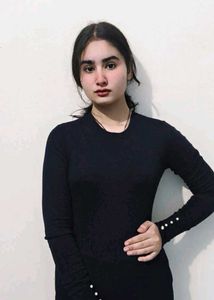 Zara Elegant Navy Blue Top