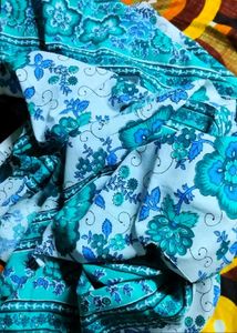 Cotton floral Bed Sheet 🩵