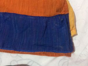 Beautiful Orange Cotton Churidar With Pant |womens kurta With Pant