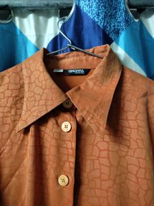 Classy Rust Shirt On Sale