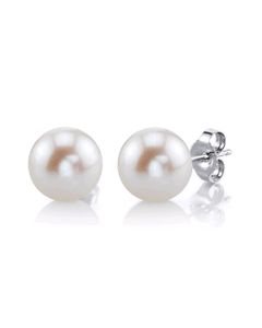 White Pearl Earring Set