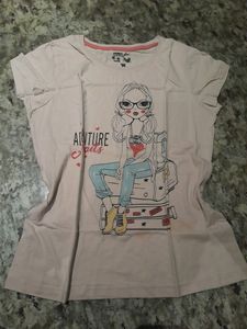 MAX Girls Graphic Printed T-shirt, Size: 15y - 16y