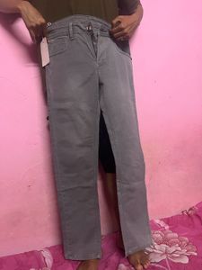 Gray Denim Jeans
