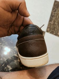Red Tape Semi Formal Coffee Brown Leather Shoes