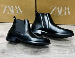 Zara Black Leather Boots size 6 to 9