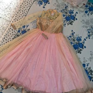 HEAVY WORK LONG GOWN FOR GIRLS