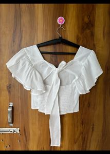 White Top With Bow