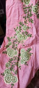 cotton anaarkali gown
