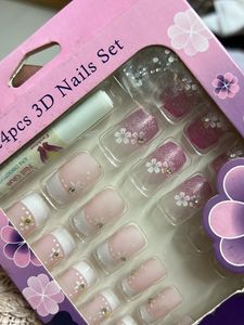 24 Pcs 3D Nails Art Set