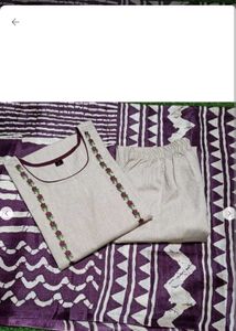 Womens Cotton Straight Kurti with Pant❤️😍