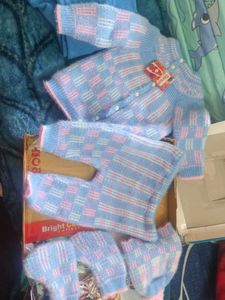 Cute Baby Knit Set