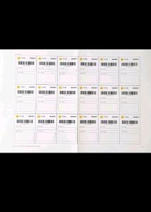 Pack Of 54 Freeup Shipping Lable sticky