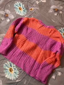 Cute Color blocked Knit Sweater
