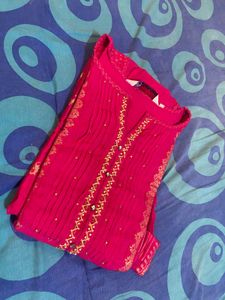 Hot Pink Festive Gown For Sale