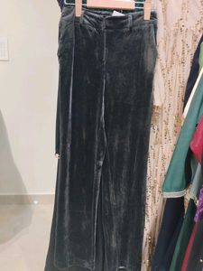 Velvet Wide Leg Pants