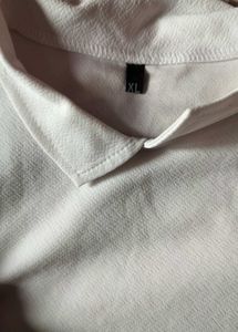 Chic White Long Puff Sleeve Top XL