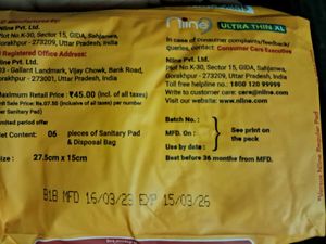 Niine Sanitary Pads