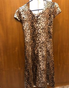 Cortigiani Dubai Mini Leopard Print Dress
