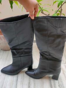 Black Knee High Boots