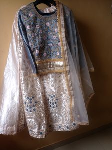 Pink Sharara With Choli N Dupatta