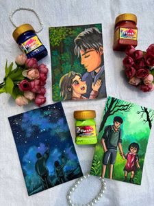 Mini Father Daughter Paintings