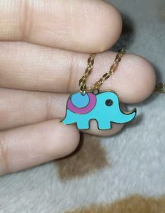 Elephant Charm Gold Chain