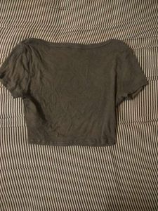 H&amp;M cropped ribbed tshirt