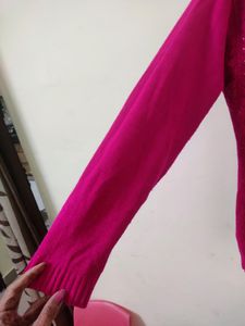 Pink Sparkle Knit Sweater (Women's)