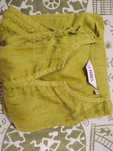 Biba Olive Green Kurti and Salwar