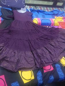 purple beautiful gawn
