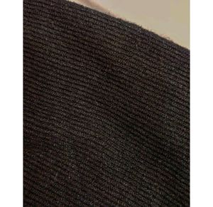 Black Woolen Asymmetric Skirt