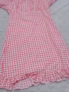 Gingham Midi Dress