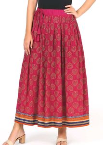 Ethnic Embroidery Rani Pink Skirt Ghagra
