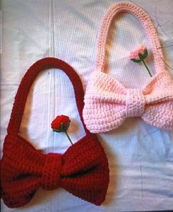 Pintresty Bow Crochet Bag 👝🌷
