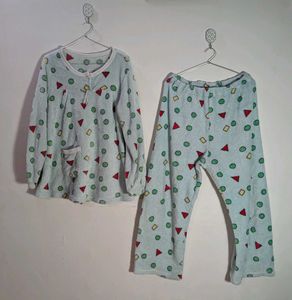 Cute Patterned Pajama Set