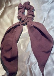 Dusty Rose Hair Scarf Scrunchie