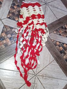 Woolen Toran For Gate White&amp;Red 🤍❤